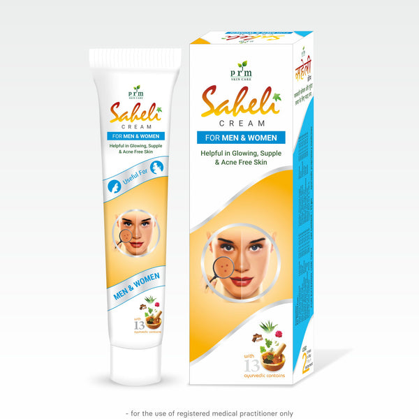 Saheli Ayurvedic Face Cream ๐ฟ | Herbal Glow & Anti-Acne Cream with Aloe, Neem, Turmeric & Chandan | Skin Nourishing & Dark Spot Care (pack of 2 )