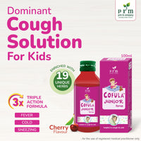 Cofula Junior Kids Herbal Cough Syrup 🍯 | Ayurvedic Relief for Children’s Cough, Cold & Sore Throat | Tulsi, Ginger & Honey Formula (100 ml)  ( pack of 2 )