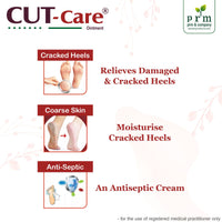 Cut Care Herbal Cracked Heel Ointment 🌿 | Deep Moisturizing Foot Repair Cream | Kokum Butter & Ayurvedic Heel Care (25g) ( pack of 2 )