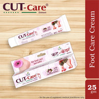 Cut Care Herbal Cracked Heel Ointment 🌿 | Deep Moisturizing Foot Repair Cream | Kokum Butter & Ayurvedic Heel Care (25g) ( pack of 2 )