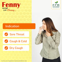 Fenny Herbal Cough Syrup with Honey 🍯 | Ayurvedic Throat Care & Dry Cough Relief | Tulsi, Ginger & Herbal Respiratory Support (100 ml) ( pack of 2 )