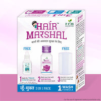 PRM Hair Marshal Anti Lice Cream Wash Pack of 3 🧴 | 3-in-1 Herbal Lice Removal Treatment 🌿 | Kills Lice, Eggs & Nits in One Wash | Neem, Reetha & Shikakai