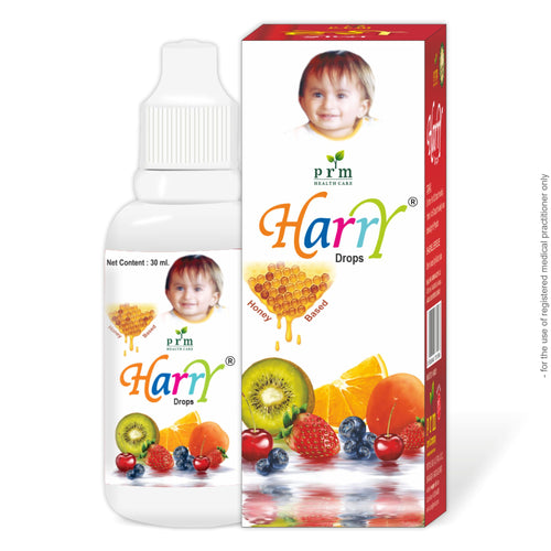 Harry Drops Kids Ayurvedic Health Tonic 🍯 | Honey-Based Herbal Immunity & Digestive Booster for Children | 20 Powerful Herbs for Appetite, Colic Relief & Gut Health ( PACK OF 3)