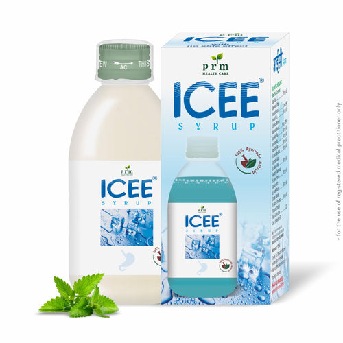 ICEE Mint Herbal Antacid Syrup  | Ayurvedic Relief for Acidity, Heartburn & Indigestion | Amla & Guduchi Digestive Blend ( pack of 2 )