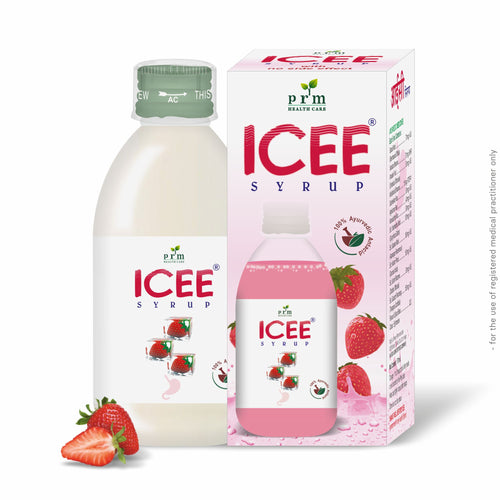 ICEE Strawberry Herbal Antacid Syrup  | Ayurvedic Relief for Acidity, Heartburn & Indigestion | Amla & Guduchi Digestive Blend ( pack of 2 )