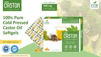 PRM Castor Softgel Capsules Support smooth digestion! Your twice-daily Ayurvedic capsule for digestive & gastric care.