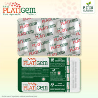 PRM Platigem Tablets Ayurvedic Platelet Support | Papaya Extract & Giloy | Immunity Booster & Liver Health Support