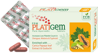 PRM Platigem Tablets Ayurvedic Platelet Support | Papaya Extract & Giloy | Immunity Booster & Liver Health Support