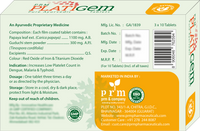PRM Platigem Tablets Ayurvedic Platelet Support | Papaya Extract & Giloy | Immunity Booster & Liver Health Support