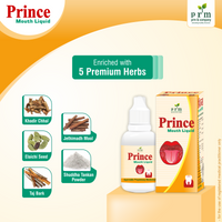Prince Mouth Liquid 🌿 | Ayurvedic Mouth Ulcer Relief Liquid | Herbal Oral Care for Mouth Sores, Tooth Pain & Thrush( Pack of 4)