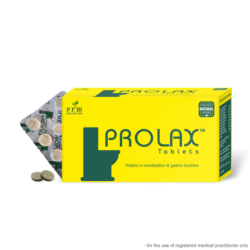 Prolax Ayurvedic Laxative Tablets | Natural Constipation Relief & Gut Health Support | Senna, Triphala & Herbal Digestive Cleanse (30 Tablets) ( pack of 3  )