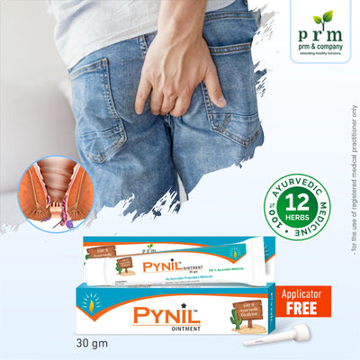 Pynil Ayurvedic Piles Relief Ointment | Herbal Cream for External Hemorrhoids, Itching & Burning | Natural Piles Care Formula (30 g) ( pack of 2 )