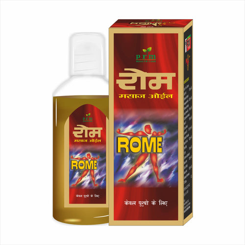 PRM Rome Oil Ayurvedic Men’s Vitality Oil | Stamina, Strength & Performance Support | With Ashwagandha, Kesar & Shilajit  ( pack of 2 )