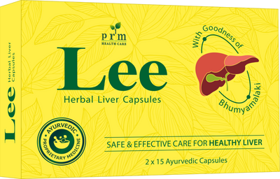 Lee Herbal Liver Care Capsules (2x15) 🌿 | Ayurvedic Liver Support Supplement | For Jaundice, Hepatitis, Fatty Liver & Detox