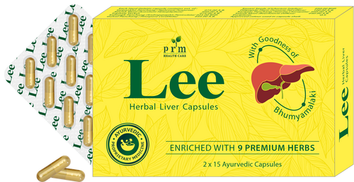 Lee Herbal Liver Care Capsules (2x15) 🌿 | Ayurvedic Liver Support Supplement | For Jaundice, Hepatitis, Fatty Liver & Detox