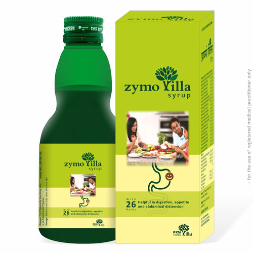 Zymovilla Ayurvedic Digestive Syrup | Natural Relief for Gas, Acidity & Indigestion | 26 Herbal Gut Health Formula | Appetite Booster & Digestive Support ( pack of 2 )