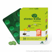 Stenovilla Herbal Tablets for Kidney Stones, Burning Urination & UTI Relief – 30 Tablets ( Pack of 2)