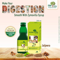 Zymovilla Ayurvedic Digestive Syrup | Natural Relief for Gas, Acidity & Indigestion | 26 Herbal Gut Health Formula | Appetite Booster & Digestive Support ( pack of 2 )