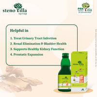PRM Stenovilla Kidney Care Syrup – Ayurvedic Herbal Formula for Kidney Health, Urinary Tract Support & Renal Detox | 17 Herbal Extracts | Natural Kidney Function Support