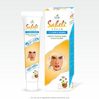 Saheli Ayurvedic Face Cream 🌿 | Herbal Glow & Anti-Acne Cream with Aloe, Neem, Turmeric & Chandan | Skin Nourishing & Dark Spot Care (pack of 2 )