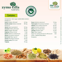 Zymovilla Ayurvedic Digestive Tablets – Gas, Bloating & Indigestion Relief | 19 Herbal Formula for Gut Health ( pack of 2 )